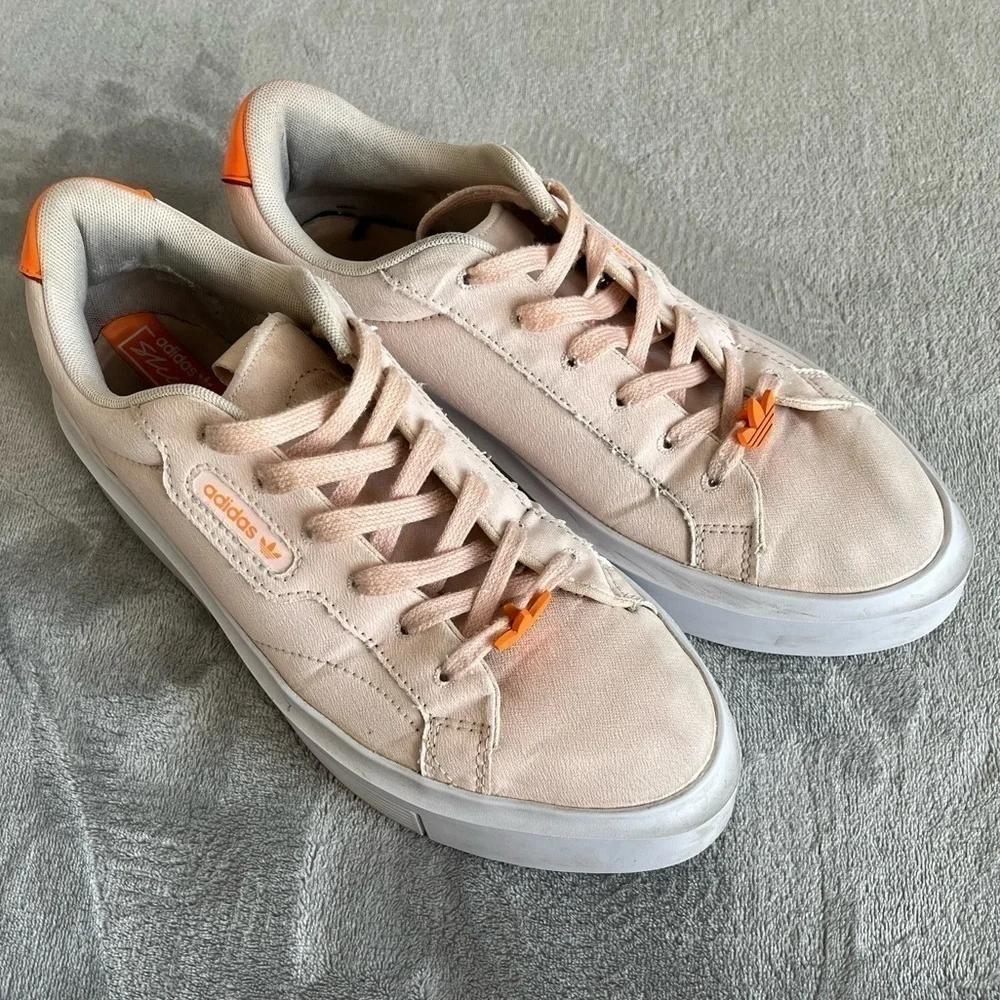 Adidas Women's Platform Sneakers Lace Up Sleek Super Size 7.5